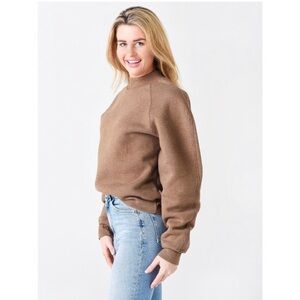 Agolde Tarron brown raglan sweatshirt pullover size small